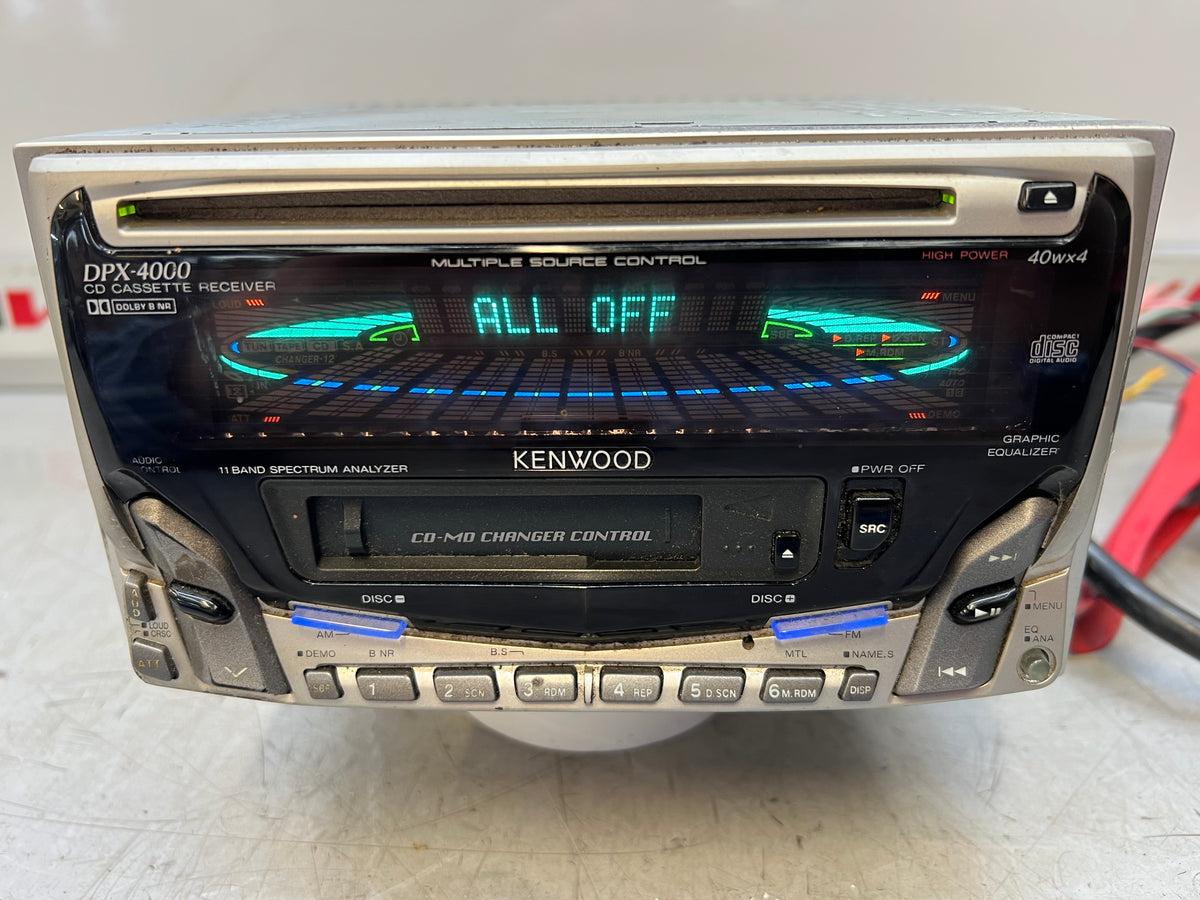 【希少】KENWOOD DPX-4000【2DIN CD/カセットチューナー】 KENWOOD DPX-4000V dual-size CD Cassette Player 2DIN