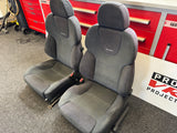 Suede Blue/Black Recaro Seats